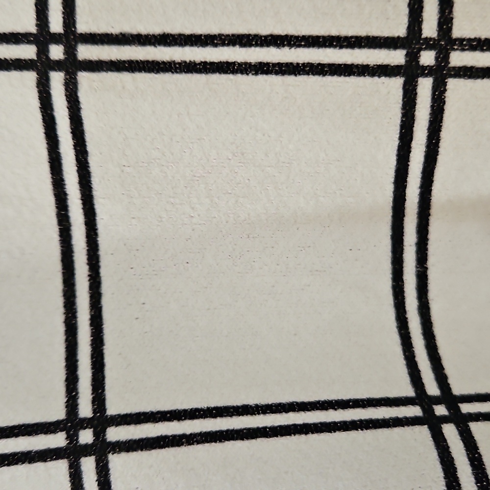 The Workshop Black White Windowpane Pattern Top Sz Med - Picture 5 of 11